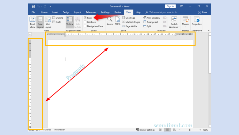 Cara Tampilkan Ruler pada Microsoft Word, Gampang Banget!