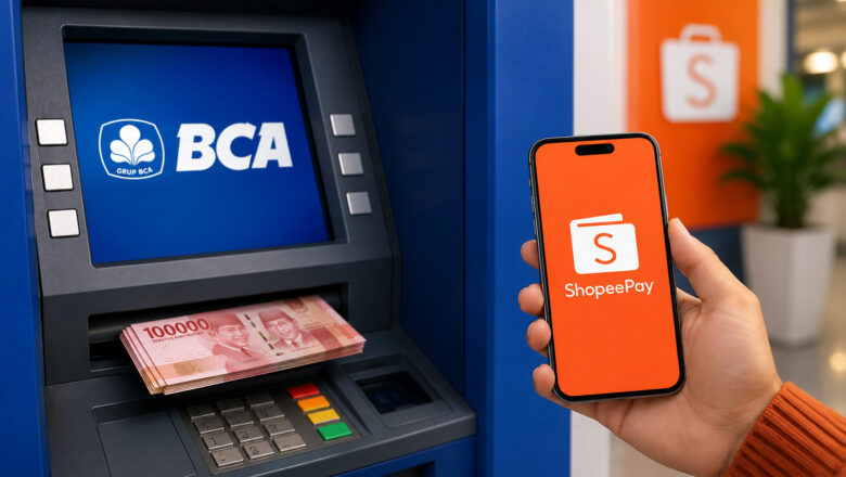 Cara Tarik Tunai ShopeePay di ATM BCA Tanpa Kartu, Gratis Biaya Admin