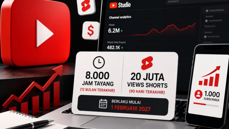 Monetisasi YouTube Makin Sulit! Syarat Baru Naik 2 Kali Lipat Mulai 2027